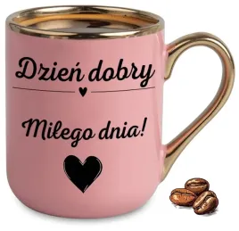 kubek-elegant-rozowy-na-prezent-dzien-dobry-milego-dnia