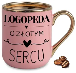kubek-elegant-rozowy-na-prezent-dla-logopedy-o-zlotym-sercu-wzory