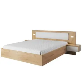 lozko-podwojne-160x200-meble-laski-xelo-z-szafkami-dab-craft-zloty