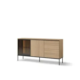 komoda-meble-lenart-visso-167-cm-dab-linearny-z-oswietleniem-na-nozkach