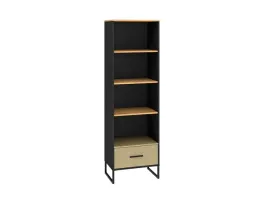 regal-na-ksiazki-loft-stojacy-do-salonu-biura-colt-dab-craft-zloty