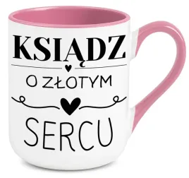 kubek-rozowy-elegant-na-prezent-dla-ksiedza-o-zlotym-sercu
