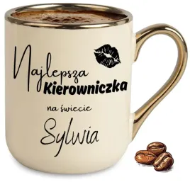 kubek-bezowy-elegant-imienny-na-prezent-najlepsza-kierowniczka-na-swiecie