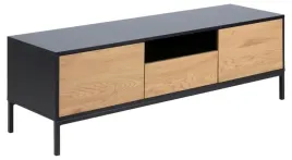 szafka-rtv-actona-seaford-140-cm-2-drzwi-1-szuflada-czarna-na-nozkach