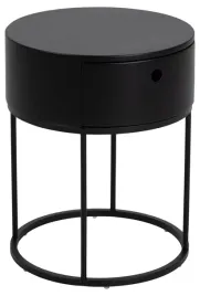 szafka-nocna-actona-polo-40-cm-czarna-matowa-okragly-blat-z-szuflada