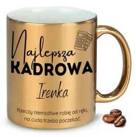 kubek-zloty-na-prezent-upominek-dla-najlepszej-kadrowej-wlasne-imie