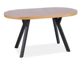 stol-rozkladany-okragly-6-osob-dab-naturalny-czarny-laminat-matowy
