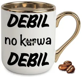 kubek-elegant-bialo-zloty-na-prezent-debil-no-k-wa-debil-smieszne-upominki