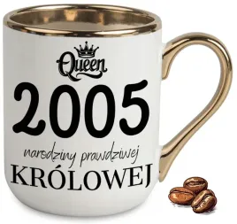 kubek-elegant-bialo-zloty-na-prezent-20-urodziny-prawdziwej-krolowej-wzory