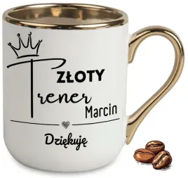 kubek-elegant-bialo-zloty-na-prezent-zloty-trener-upominek-imie
