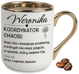 kubek-elegant-bialo-zloty-prezent-dla-kordynatora-chaosu-ninja-wzory-imie