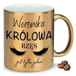 kubek-zloty-na-prezent-krolowa-rzes-jest-tylko-jedna-wlasne-imie