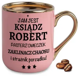 kubek-elegant-rozowy-na-prezent-jam-jest-ksiadz-robert-pasterzowiczek-imie