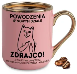 kubek-elegant-rozowy-na-prezent-powodzenia-zdrajco-wzory