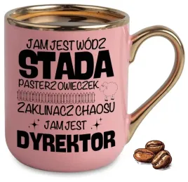 kubek-elegant-rozowy-na-prezent-jam-jest-wodz-stada-jam-jest-dyrektor-wzory