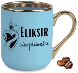 kubek-elegant-niebieski-na-prezent-upominek-eliksir-cierpliwosci-wzory