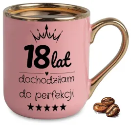 kubek-elegant-rozowy-na-prezent-18-lat-dochodzilam-do-perfekcji-upominek