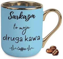 kubek-elegant-niebieski-sarkazm-to-moja-druga-kawa-na-przezent-upominek