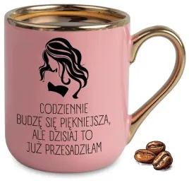 kubek-elegant-rozowy-na-prezent-codziennie-budze-sie-piekniejsza-upominek