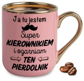 kubek-elegant-rozowy-na-prezent-ja-tu-jestem-super-kierownikiem-duzo-wzorow