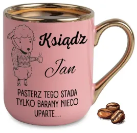 kubek-elegant-rozowy-na-prezent-dla-ksiedza-pasterza-tego-stada-imie