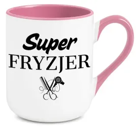 kubek-rozowy-elegant-na-prezent-upominek-dla-super-fryzjera-wzory