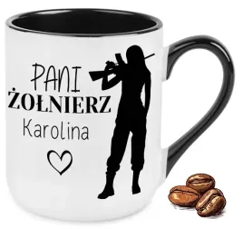 kubek-elegant-czarny-na-prezent-dla-najlepszej-pani-zolnierz-imie-wzory