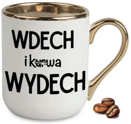 kubek-elegant-bialo-zloty-na-prezent-wdech-i-wydech-wzory-smieszne