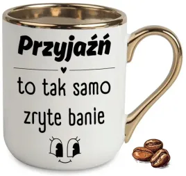 kubek-elegant-bialo-zloty-na-prezent-przyjazn-to-tak-samo-zryte-banie-wzory