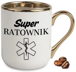 kubek-elegant-bialo-zloty-na-prezent-dla-super-ratownika-upominek-wzory