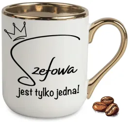 kubek-elegant-bialo-zloty-na-prezent-dla-szefowej-bo-jest-tylko-jedna-wzory