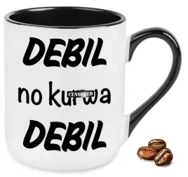 kubek-elegant-czarny-na-smieszny-prezent-debil-no-k-rwa-debil-wzory
