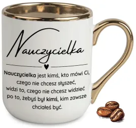 kubek-elegant-bialo-zloty-na-prezent-dla-nauczycielki-wzory-upominek