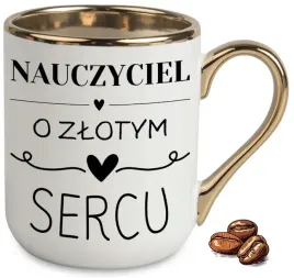 kubek-elegant-bialo-zloty-na-prezent-nauczyciel-o-zlotym-sercu-wzory