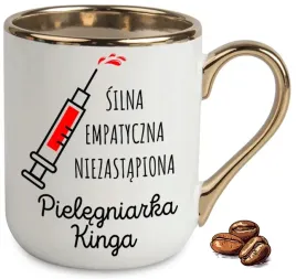 kubek-elegant-bialo-zloty-prezent-dla-empatycznej-pielegniarki-wzory-imie
