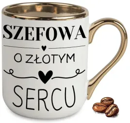 kubek-elegant-bialo-zloty-na-prezent-szefowa-o-zlotym-sercu-upominek-wzory