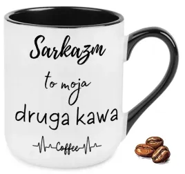 kubek-elegant-czarny-sarkazm-to-moja-druga-kawa-na-smieszny-prezent-wzory