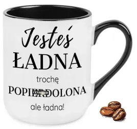 kubek-elegant-czarny-jestes-ladna-troch-popierd-lona-na-prezent-wzory