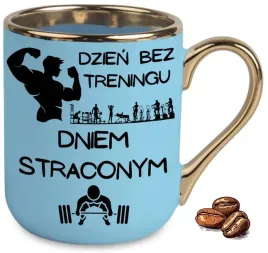 kubek-elegant-niebieski-na-prezent-dzien-bez-treningu-dniem-straconym-wzory