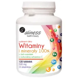 aliness-witaminy-i-mineraly-100percent-120-tab