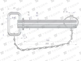 sworzen-zaczepu-z-zawleczka-i-lancuchem-28x165x205-teger