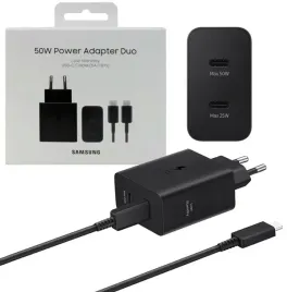oryginalna-ladowarka-samsung-superfast-charging-50w-dwa-porty-usb-c-kabel