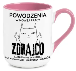 kubek-rozowy-elegant-na-prezent-powodzenia-w-nowej-pracy-zdrajco-wzory