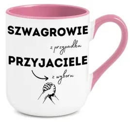 kubek-rozowy-elegant-na-prezent-szwagrowie-z-przypadku-przyjaciele-z-wyboru