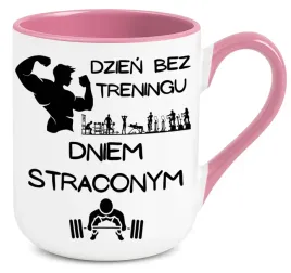 kubek-rozowy-elegant-na-prezent-dzien-bez-treningu-dniem-straconym-wzory