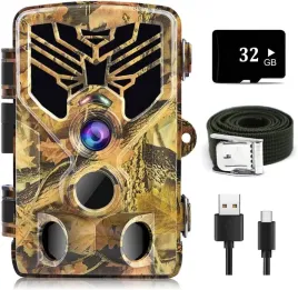 fotopulapka-4k-50-mp-z-czujnikiem-ruchu-noktowizorem-i-karta-32-gb