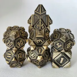 zestaw-7-metalowych-kosci-futurystyczne-sci-fi-geometry-wysokiej-jakosci
