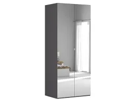 szafa-dwudrzwiowa-black-red-white-flex-100-cm-z-lustrem-3-szuflady-szary