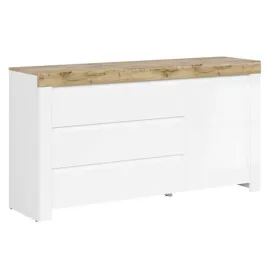 komoda-black-red-white-holten-156-cm-bialy-dab-3-szuflady-cichy-domyk