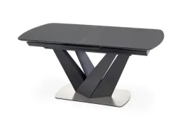 stol-rozkladany-halmar-patrizio-160-200x90-cm-owalny-szklany-popiel-czarny
